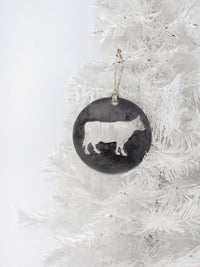 Cow Christmas Tree Ornament
