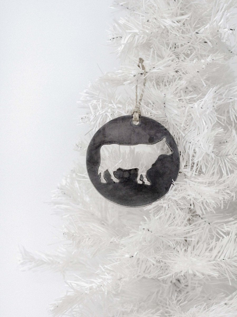 Cow Christmas Tree Ornament