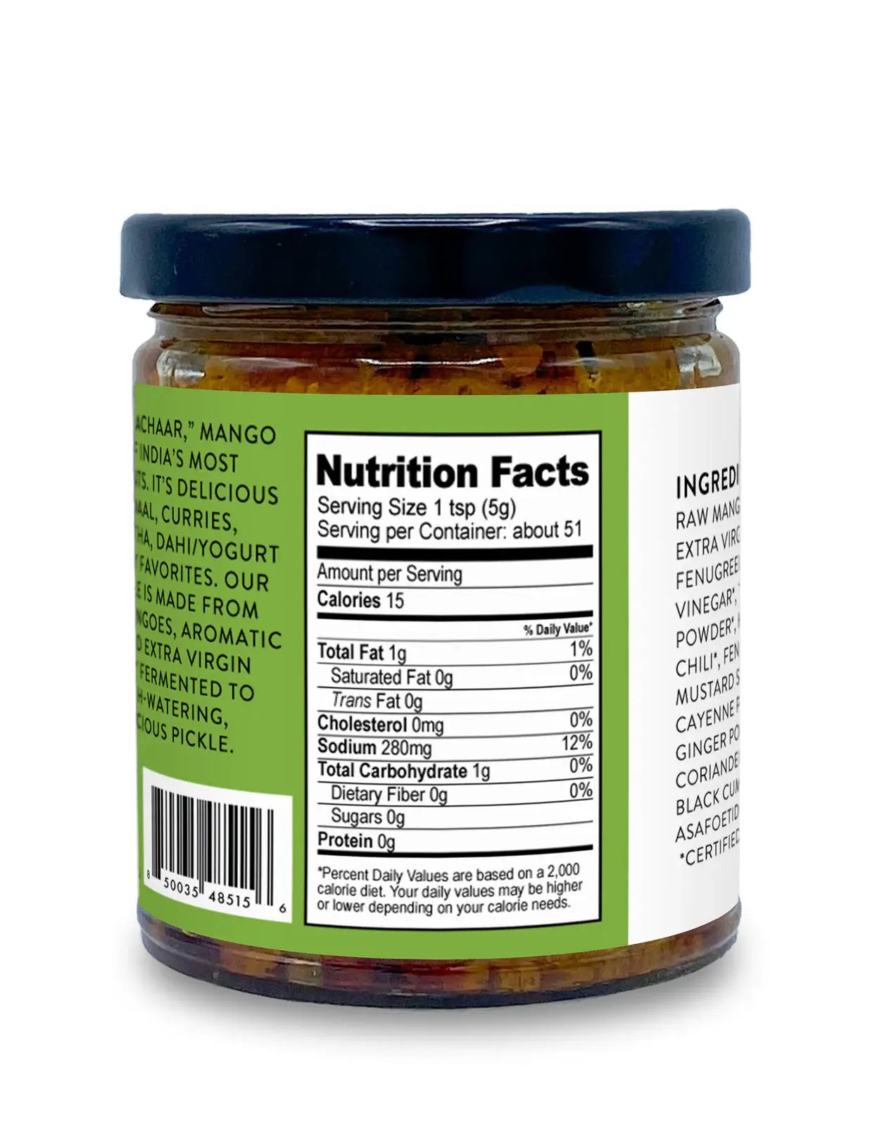 Indian Raw Mango Pickle - Limited Edition, Seasonal - 9 oz