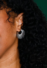 Radiant Rise Hoops in Platinum