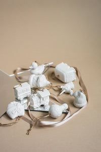 Handmade Porcelain Christmas Ornaments: Hot Air Ballon
