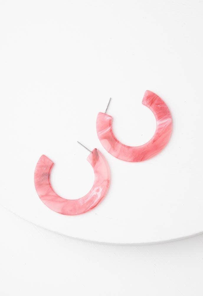 Daydream Resin Hoops in Bloom - Ethical Trade Co