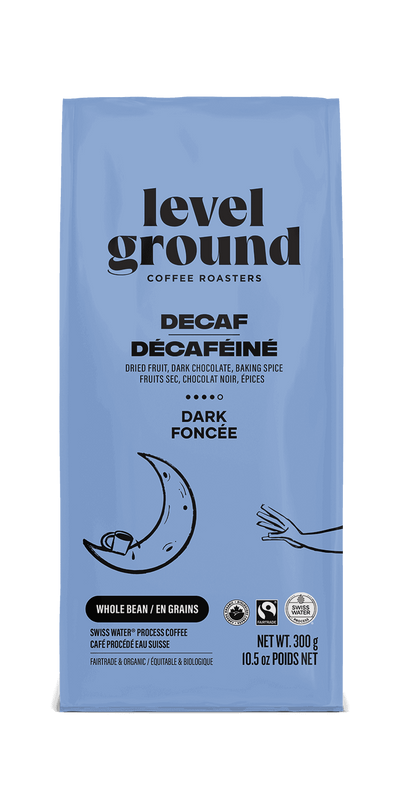 Decaf Colombian Dark Roast Coffee Level Ground