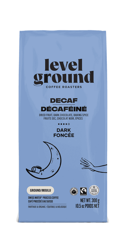 Decaf Colombian Dark Roast Coffee Level Ground