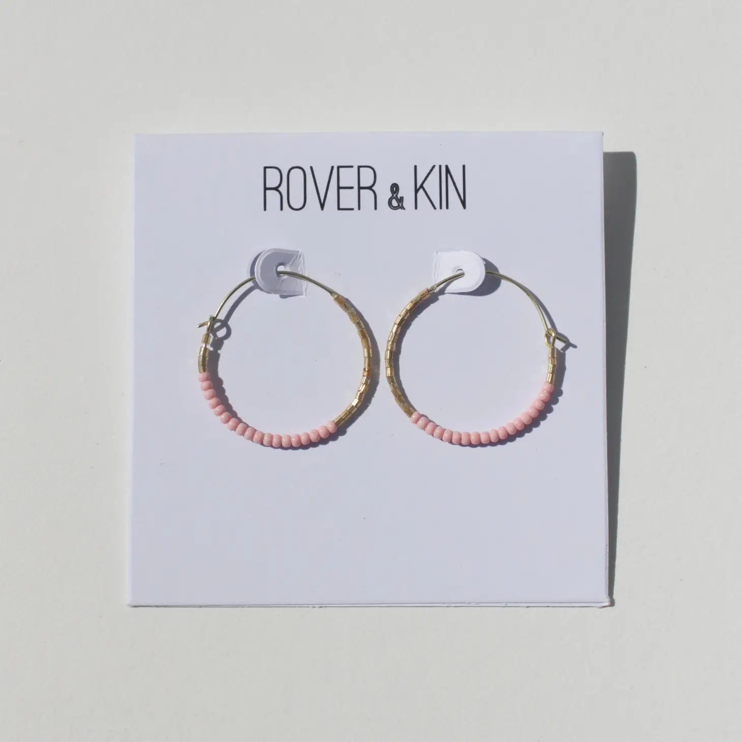 Dreamscape Beaded Round Hoops - Ethical Trade Co