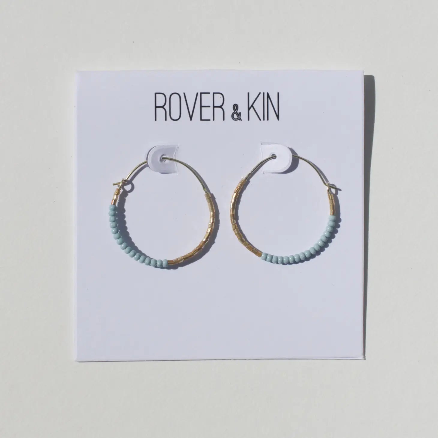 Dreamscape Beaded Round Hoops - Ethical Trade Co