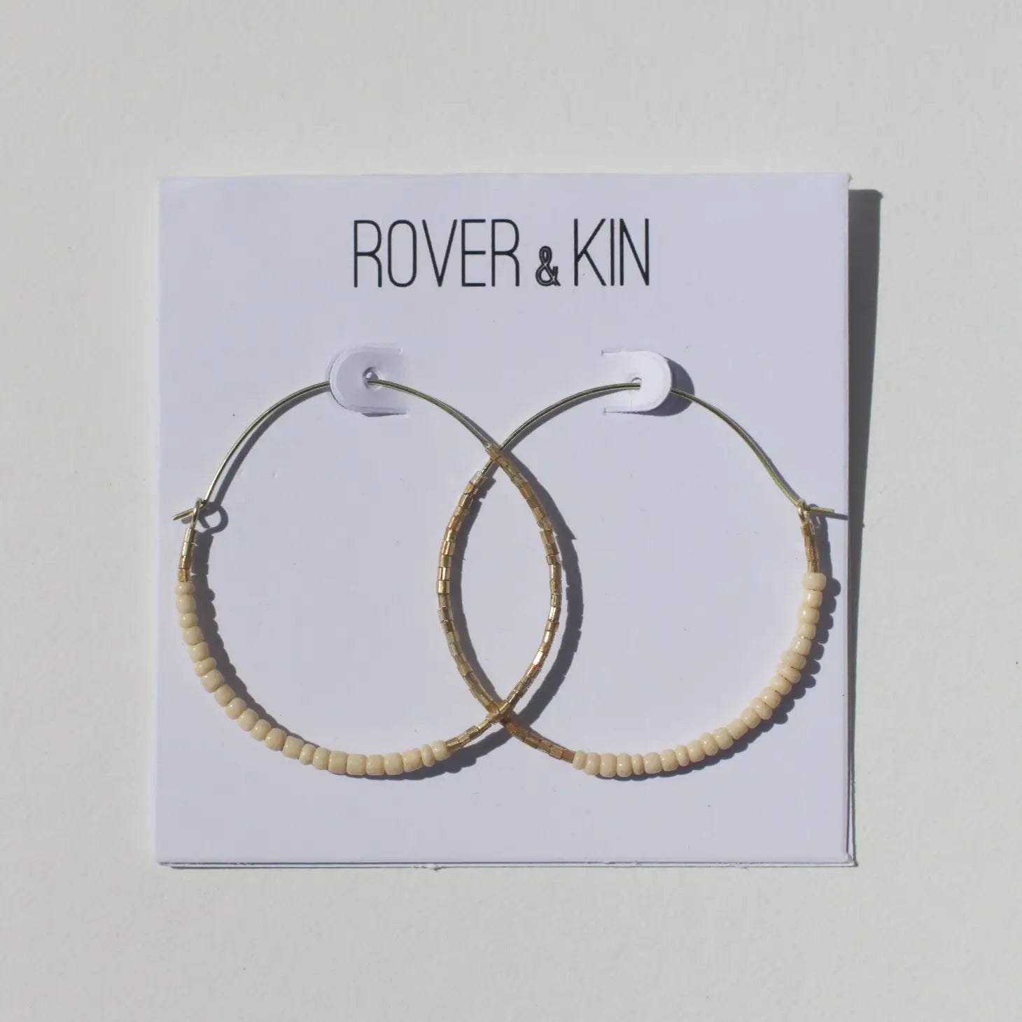 Dreamscape Beaded Round Hoops - Ethical Trade Co