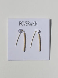 Dreamscape Threader Earrings Oat - Ethical Trade Co