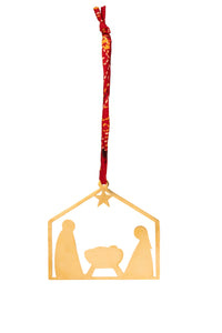 Nativity Ornament - Brass Ornament