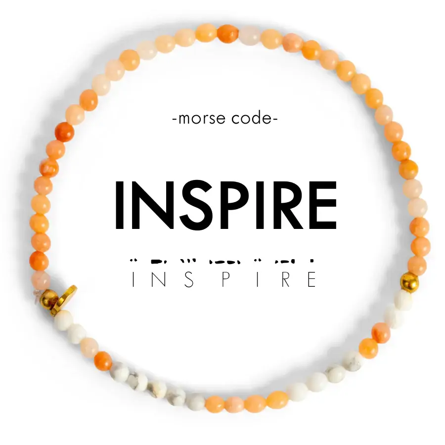 Morse Code Bracelet 3mm | INSPIRE