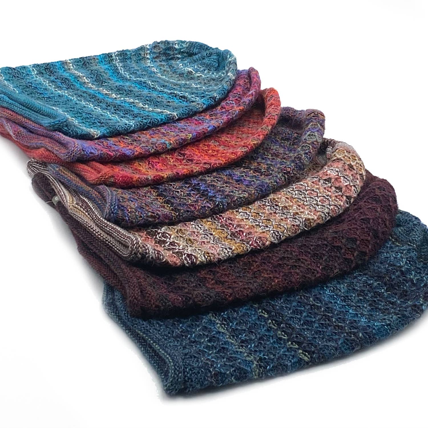 Alpaca Beanie - Printed - Saffron