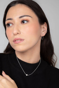 Leeda Pearl Necklace in Sterling Silver