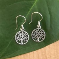 Tree of Life Earrings - Sterling Silver