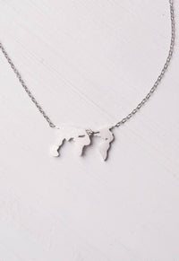Eliana Silver World Necklace - Ethical Trade Co