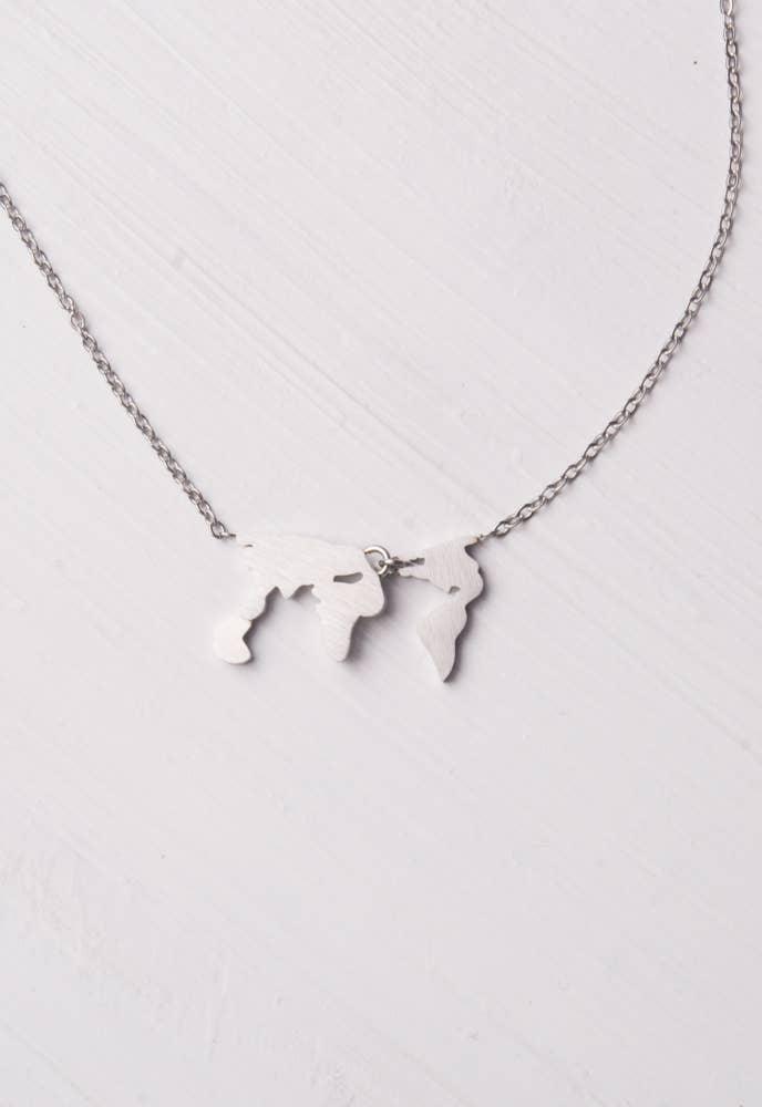 Eliana Silver World Necklace - Ethical Trade Co