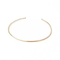 Lana Minimalist Hammered Brass Collar