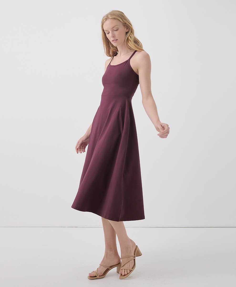 Women's Fit & Flare Midi Dress