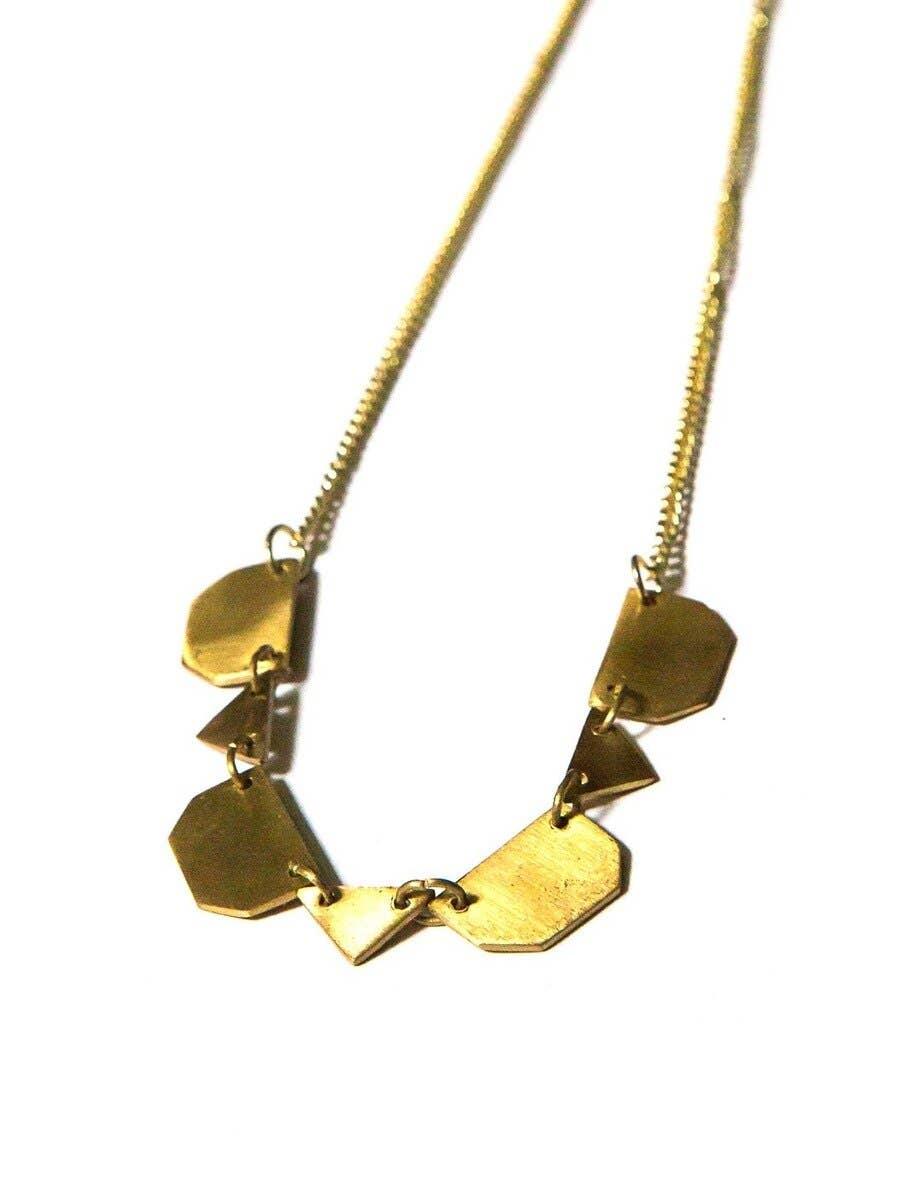Fair Anita - Hidden Valleys Necklace - Brass - Ethical Trade Co