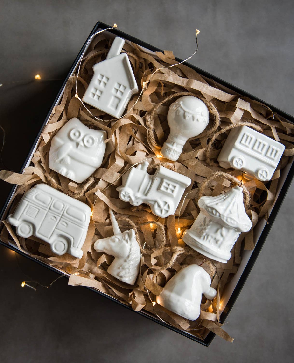 Handmade Porcelain Christmas Ornaments: Owl