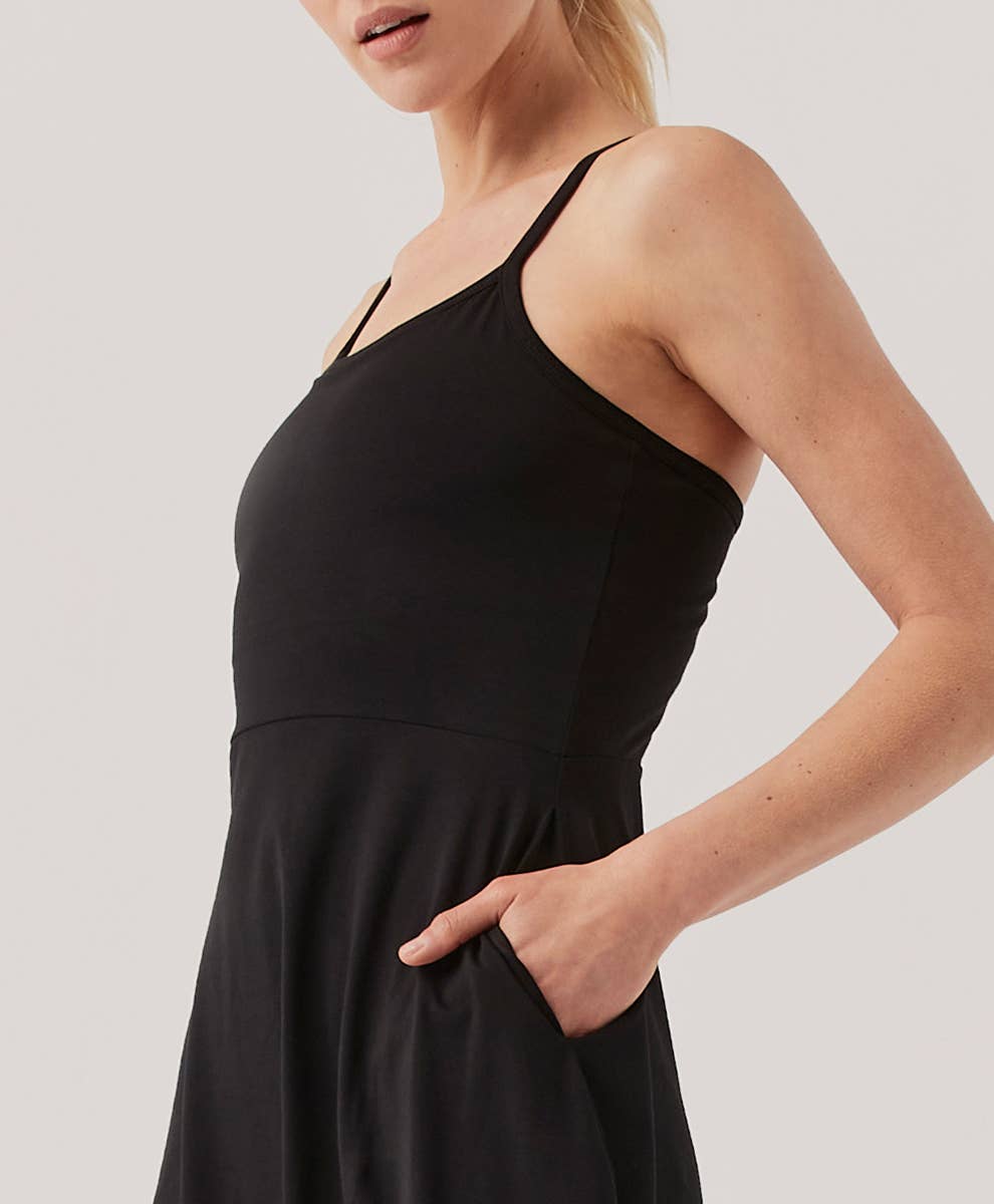Women's Fit & Flare Shorty Midi Dress