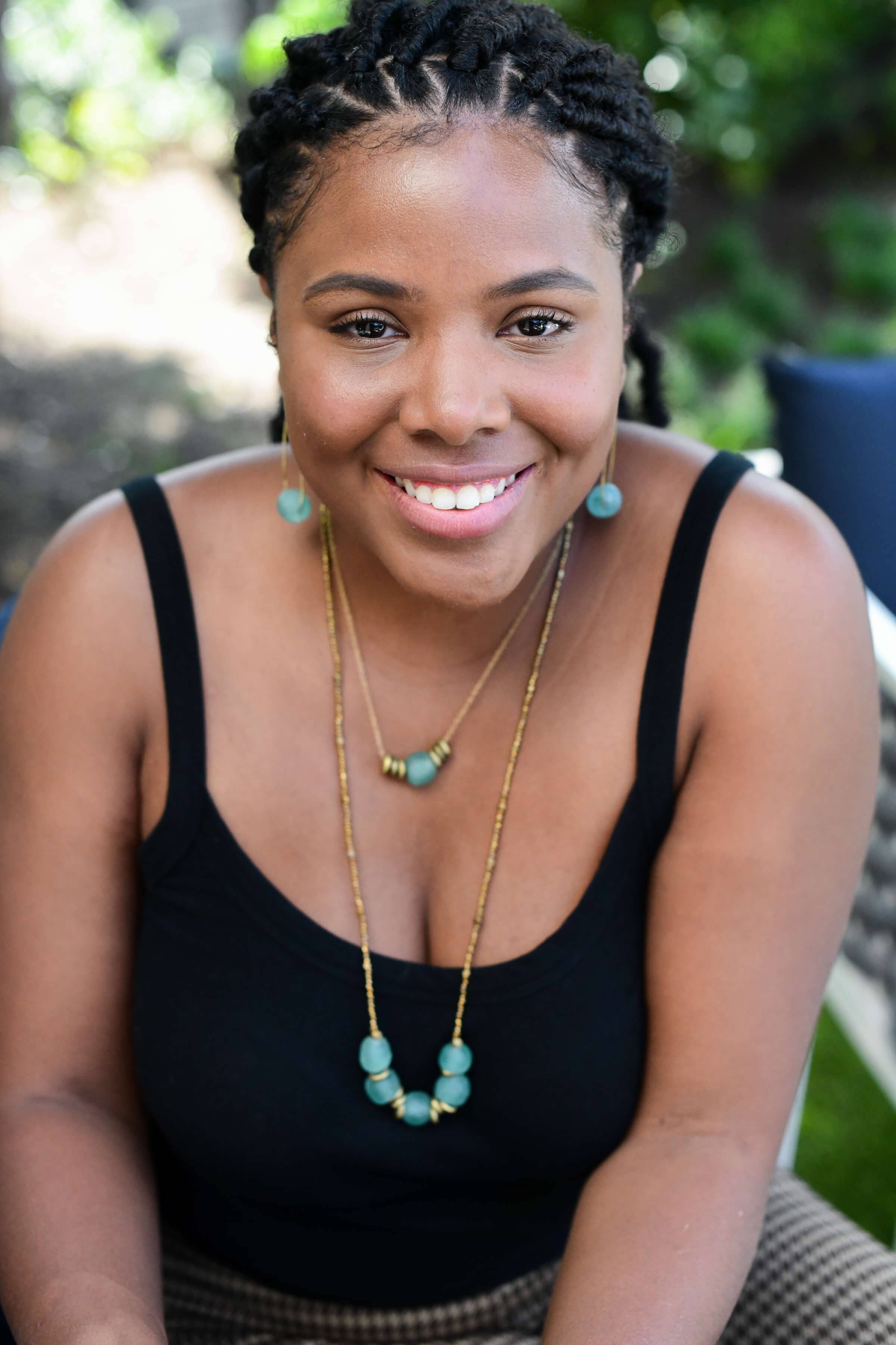 Jasmine Short Necklace in Aqua