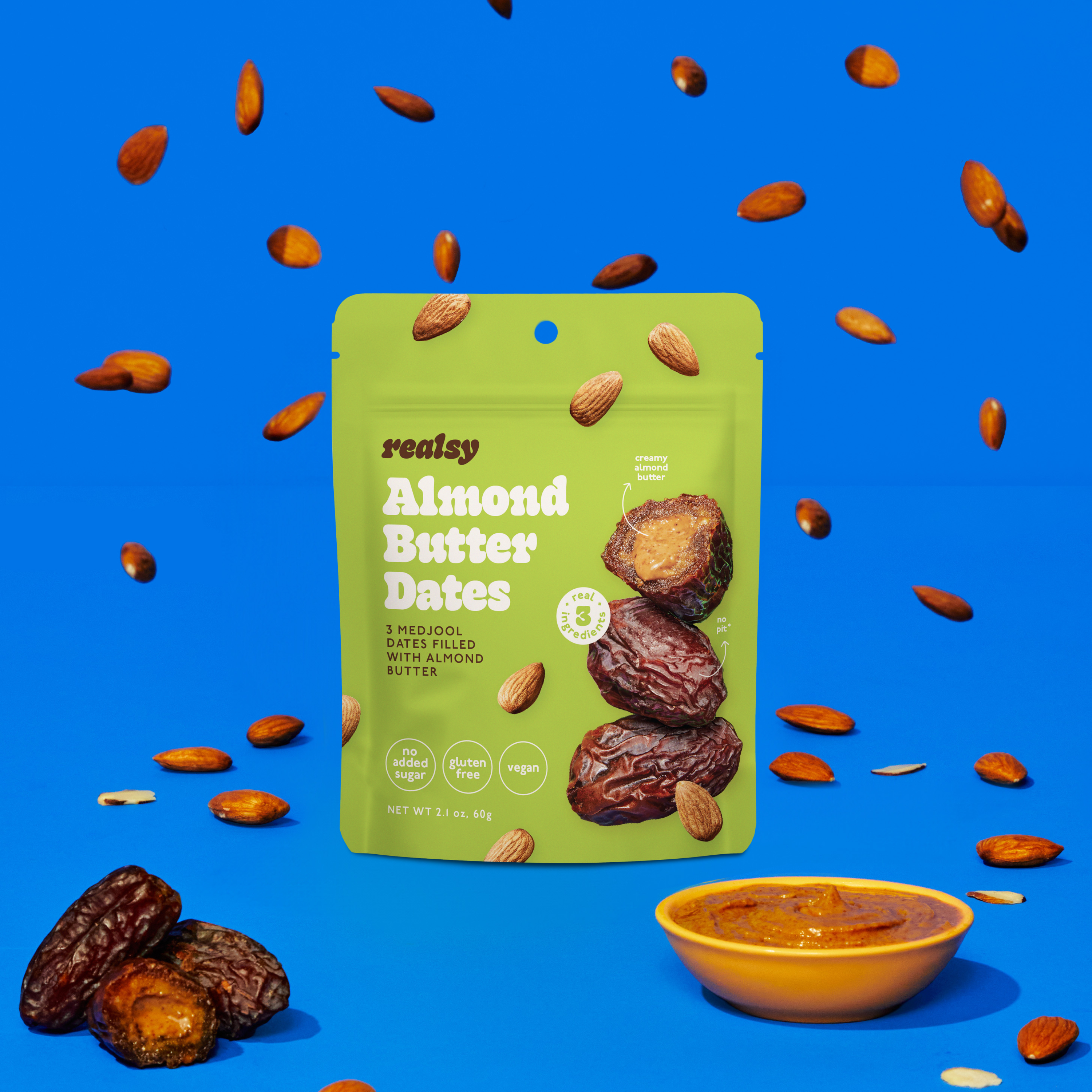 Almond Butter Filled Medjool Date Snack Pack