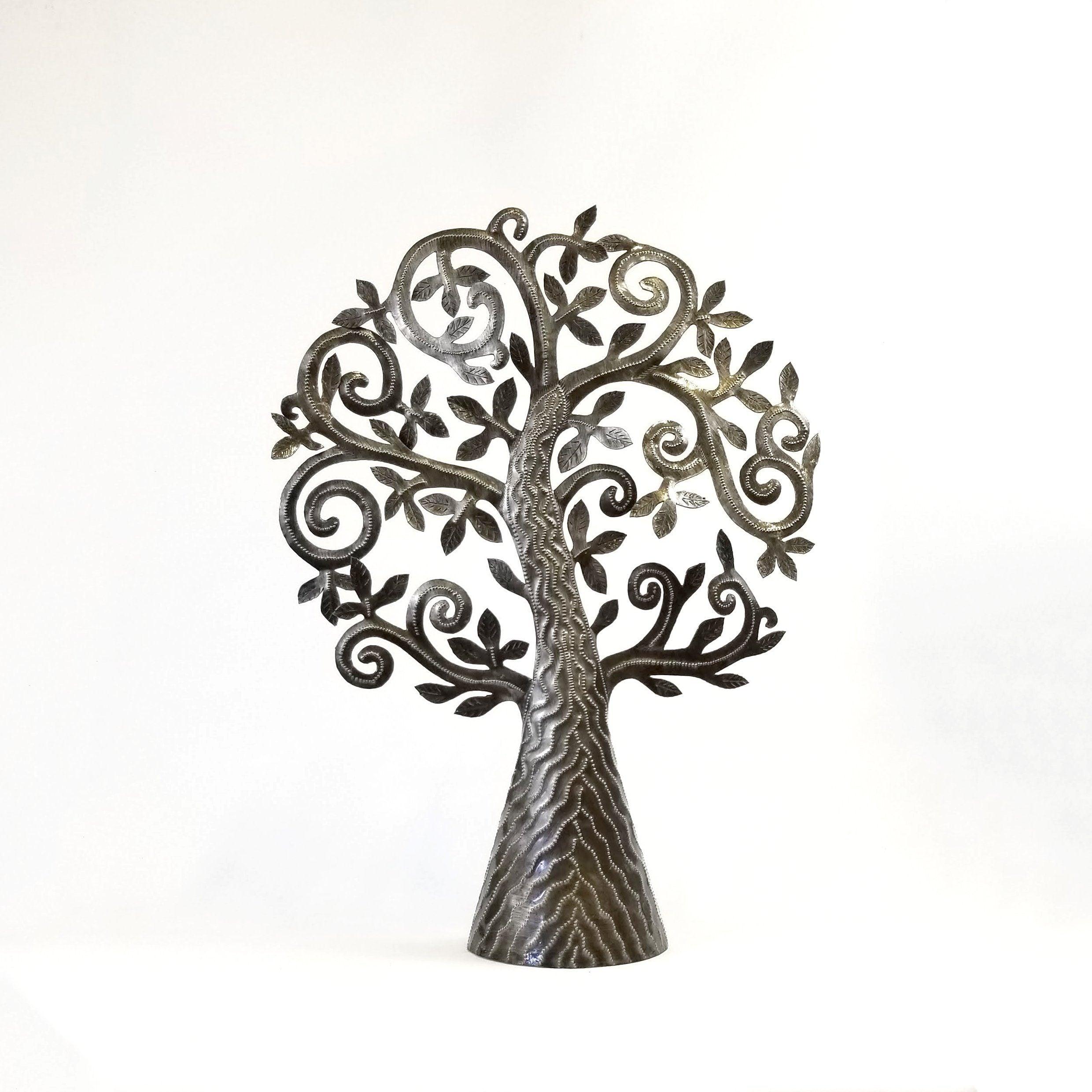 Singing Rooster - Haitian Tree of Life Metal Sculptures - Decor - Ethical Trading Company