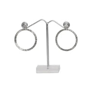 Hammered Hoop Earrings