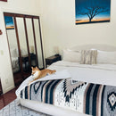 Brown Wool Mexican Blanket