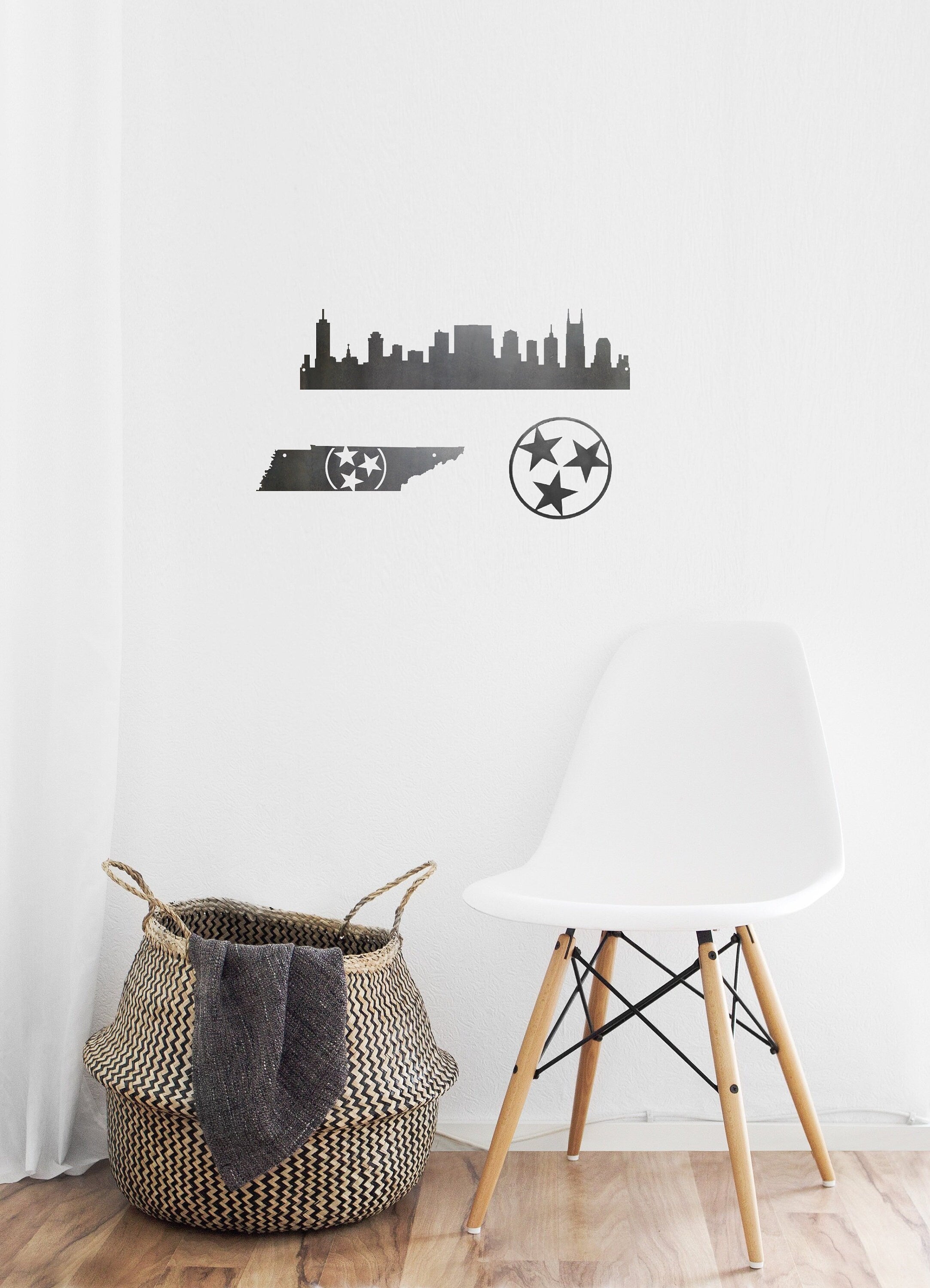 Nashville Skyline Metal Art Small