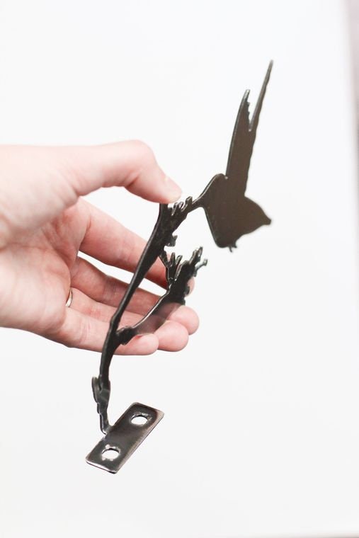 Metal Bird Statue - Hummingbird
