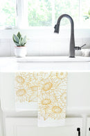 Sunflower Garden Tea Towel