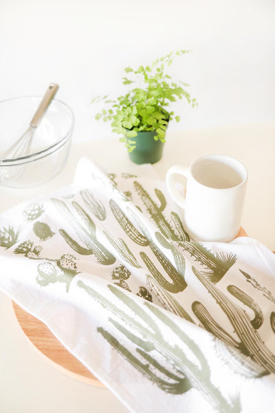 Cactus Tea Towel