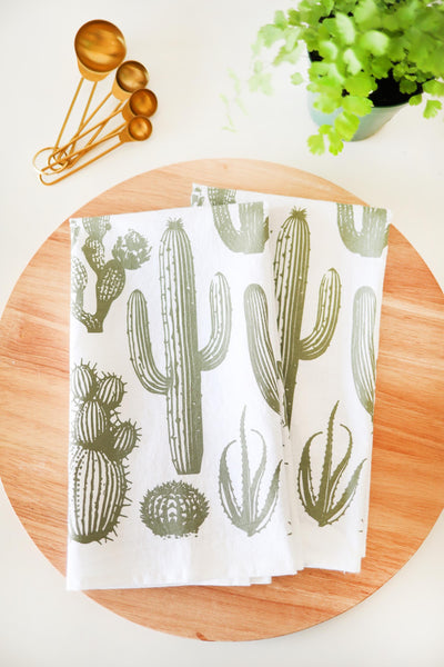 Cactus Tea Towel