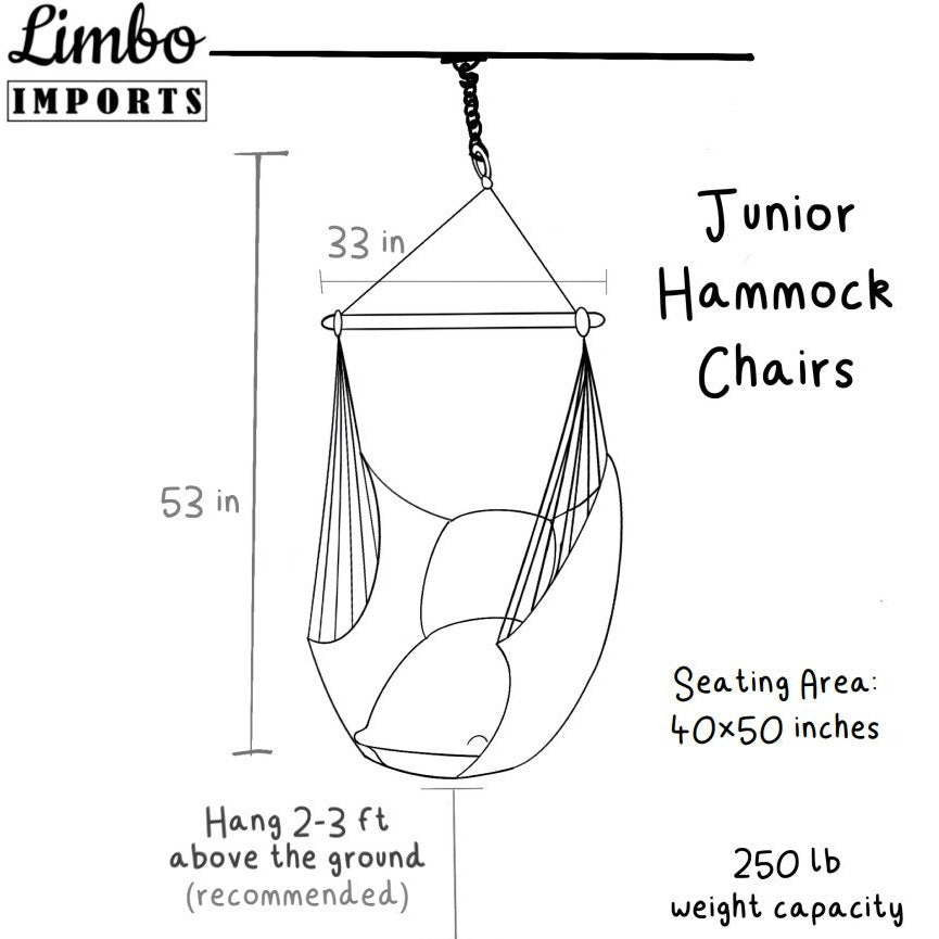 Junior White Macrame Hammock Swing Chair | SERENA Jr.