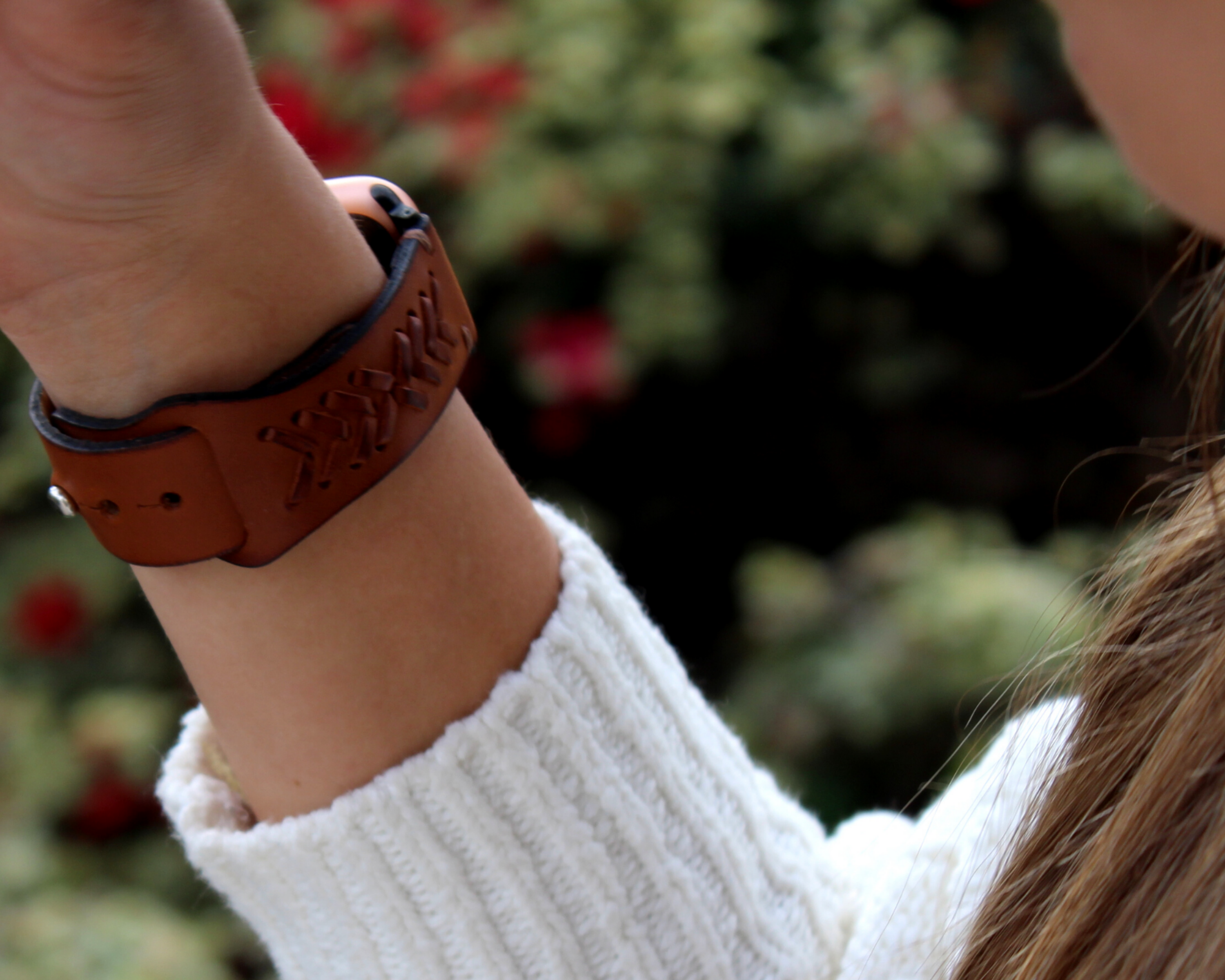 Braided Leather Apple Watch Band