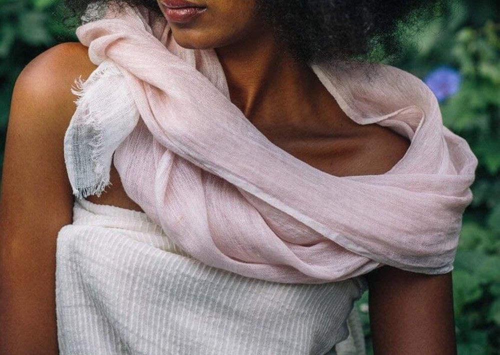 Mariam Handwoven Linen Scarf