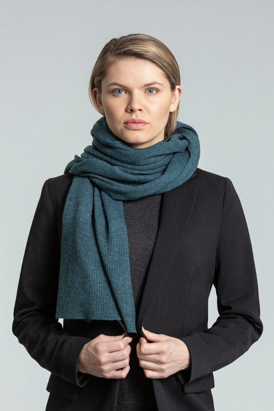 Merino Edge Rib Scarf - Ethical Trade Co