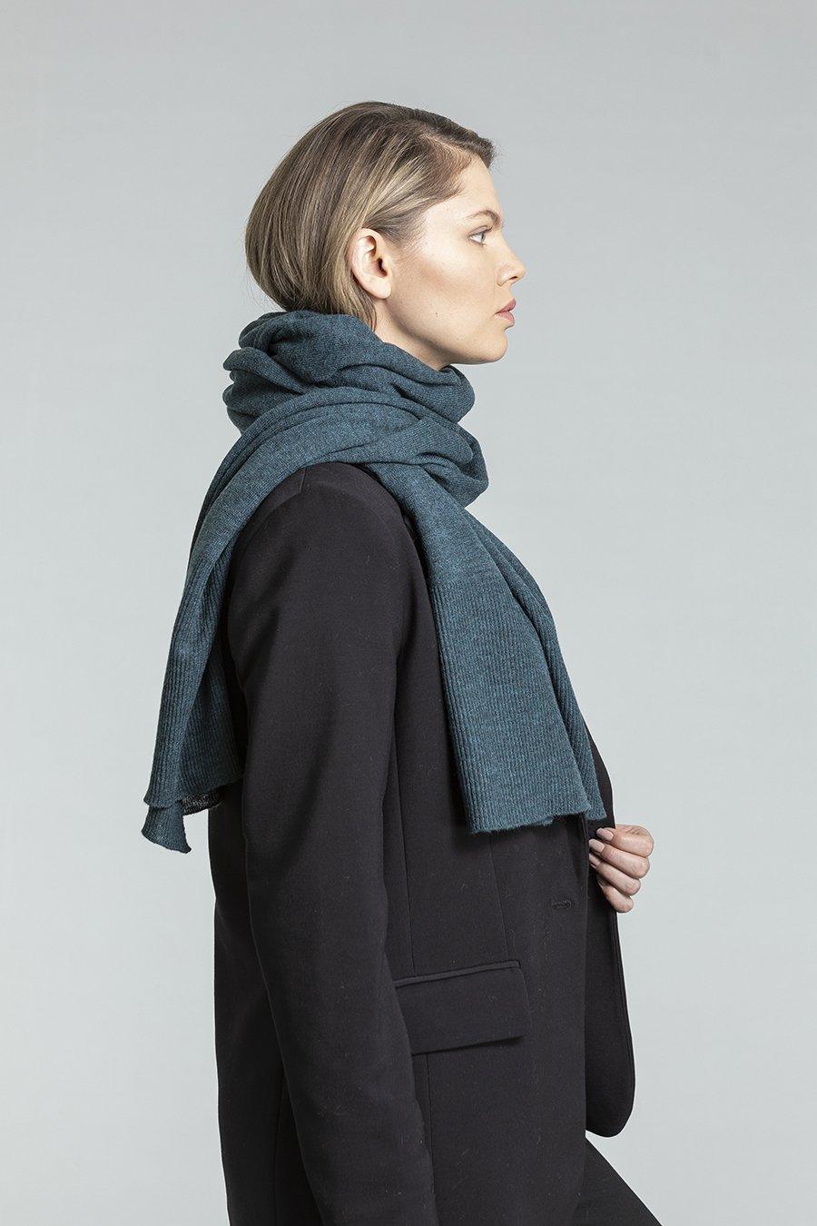 Merino Edge Rib Scarf - Ethical Trade Co
