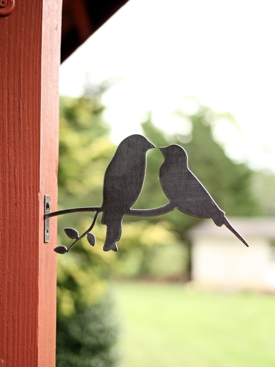 Metal Bird Statue - Love Birds Statue