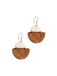 Mod Wood Earrings - Ethical Trade Co