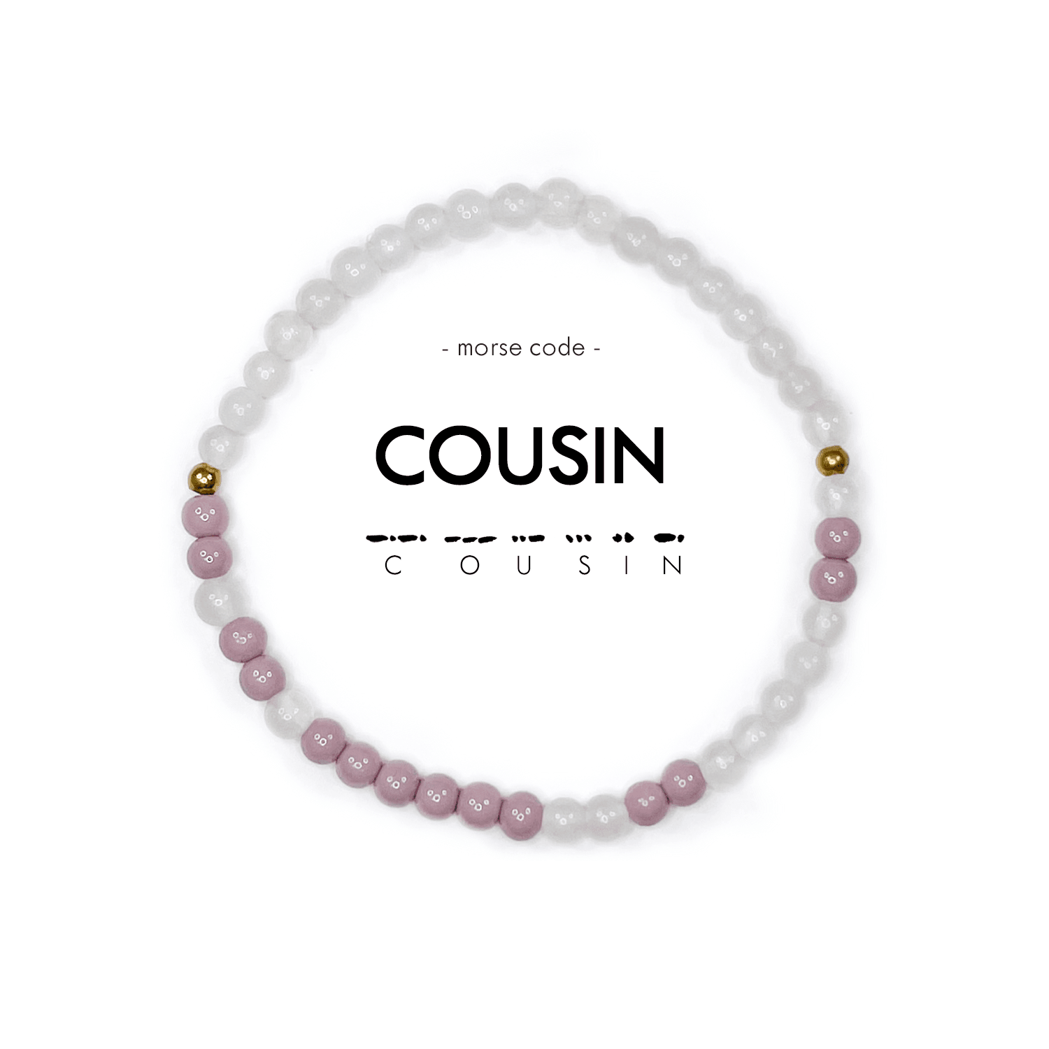 Morse Code Bracelet l COUSIN - Ethical Trade Co