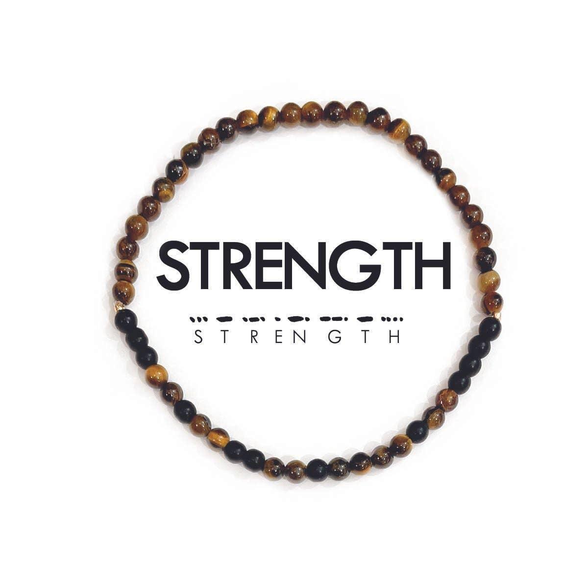 Morse Code Bracelet Men's Extended Size | STRENGTH - Ethical Trade Co