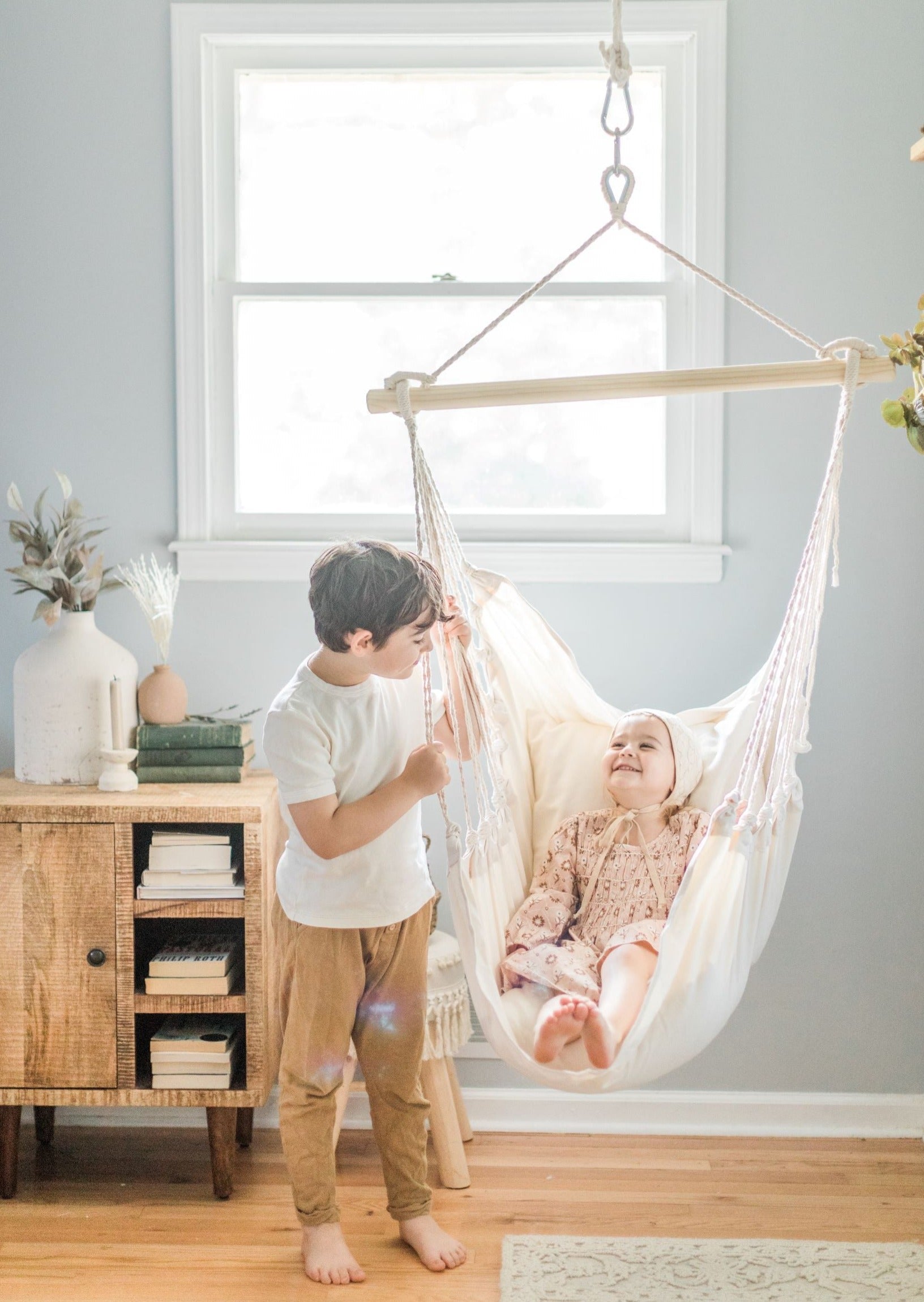 Junior Classic White Hammock Chair Swing | CLASSIC Jr.