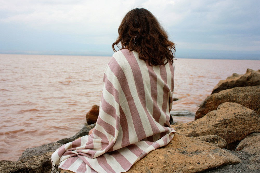 Omo Handwoven Ethiopian Cotton Beach Towel