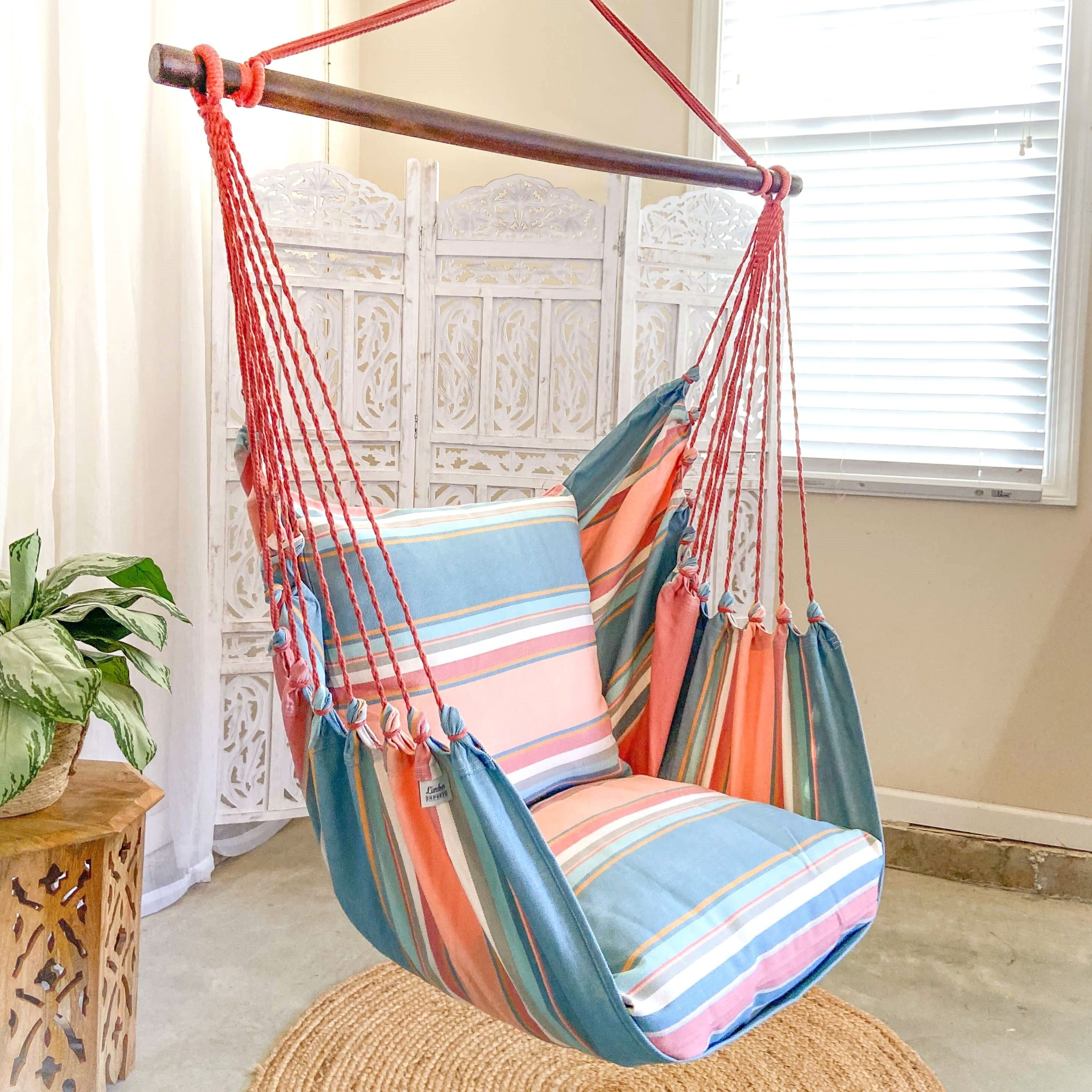 Colorful Pink and Blue Hammock Chair Swing | PASTEL