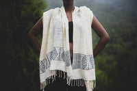 Queen Menon Handwoven Ethiopian Silk Shawl