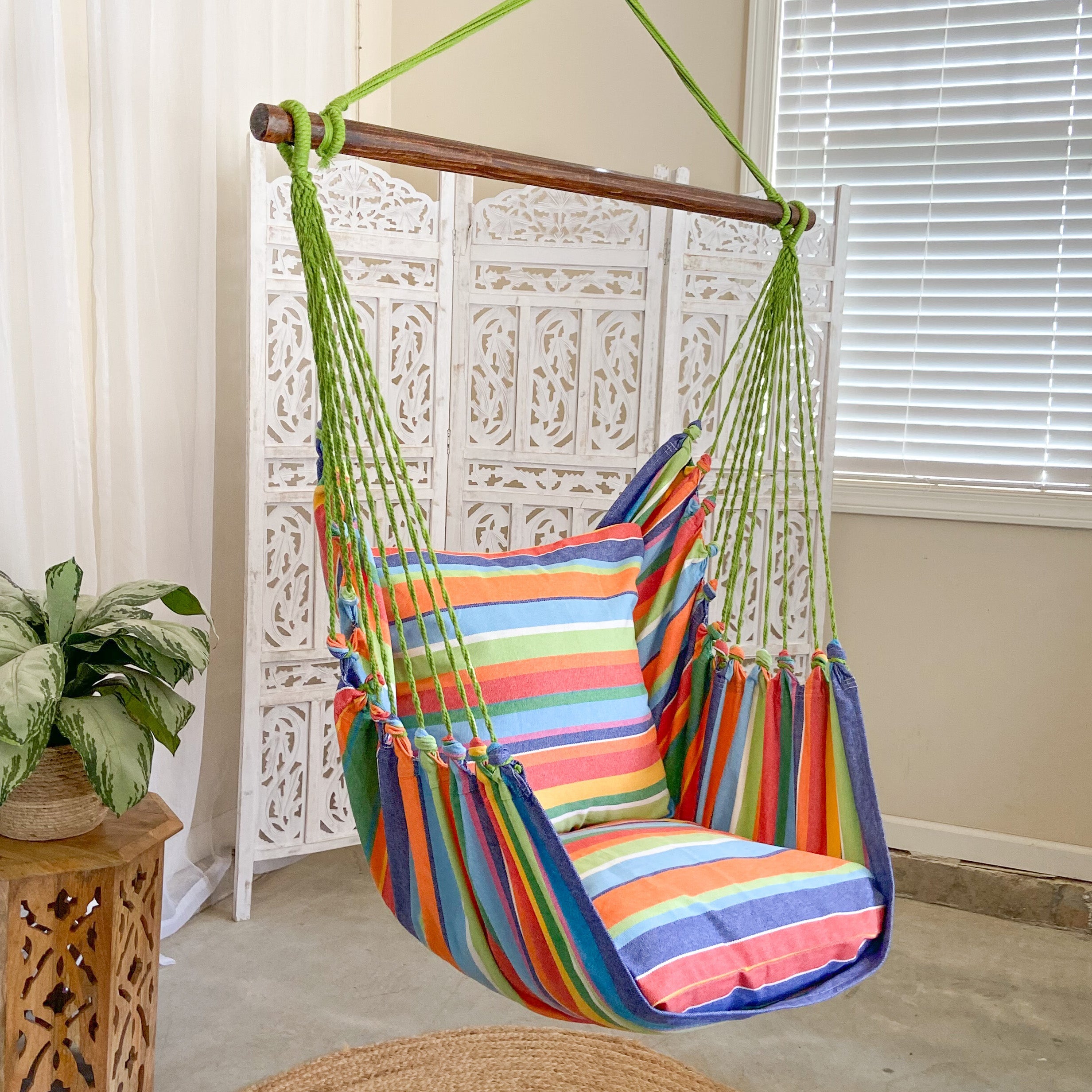 Colorful Rainbow Hammock Chair Swing | RAINBOW