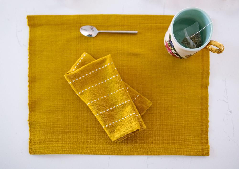 Rift Valley Handwoven Ethiopian Cotton Cocktail Napkin