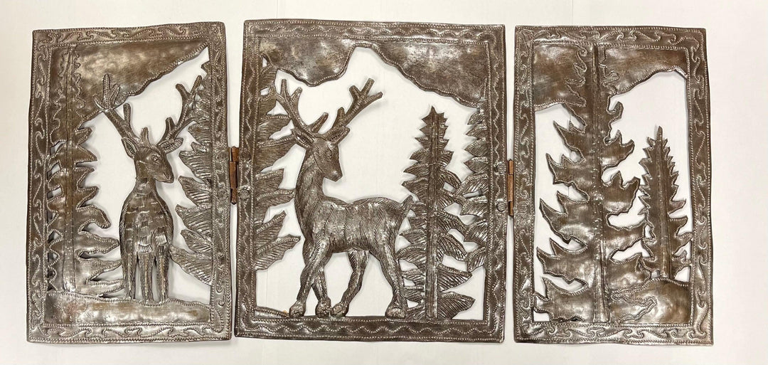 Serene Mountainscape Tri-Fold Deer - Ethical Trade Co